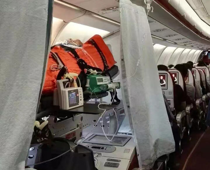 江油市跨国医疗包机、航空担架